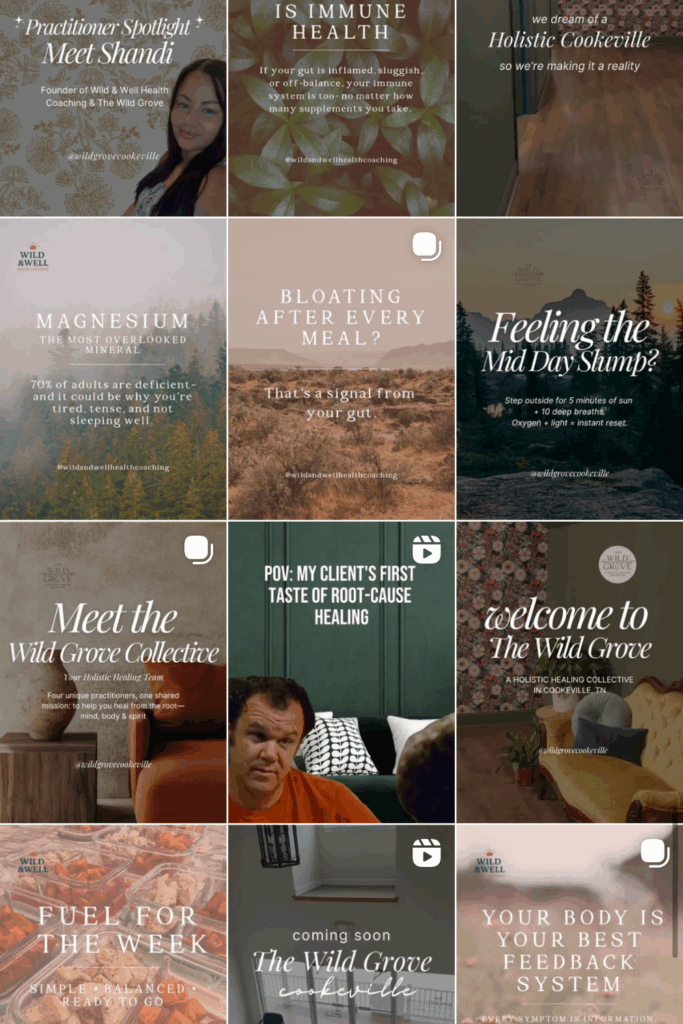 instagram grid for social media management